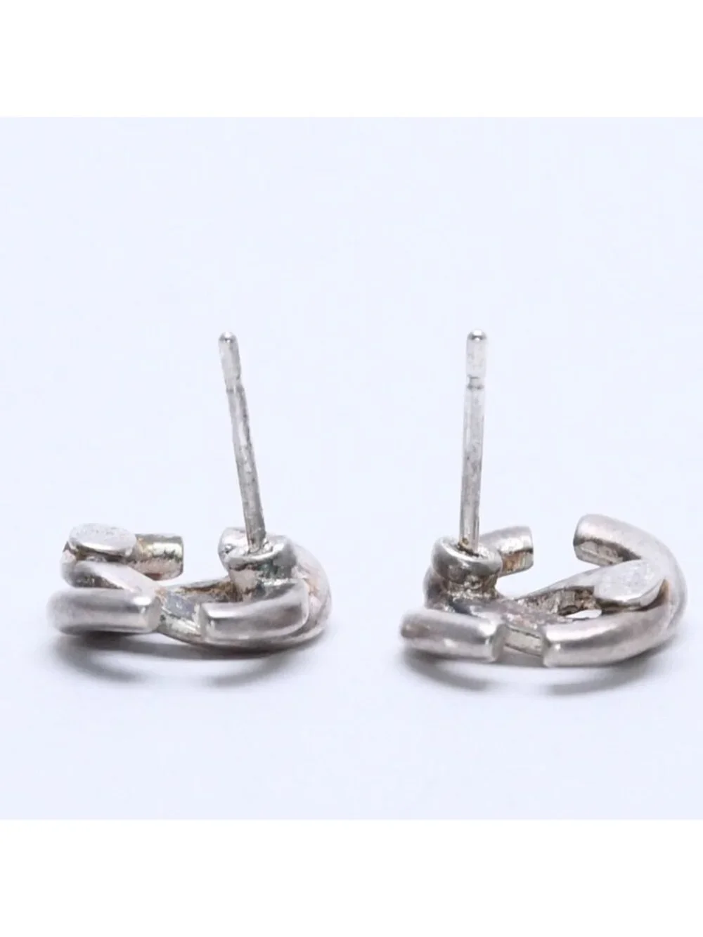 Chanel CC Logo Earrings 01 Metal Silver